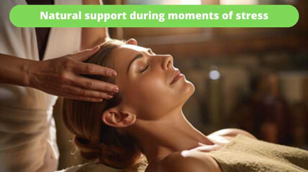 natural support during moments of stress, for relaxation/natural tranquilizer.